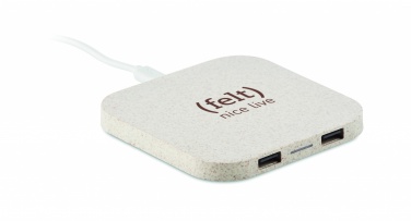 Logotrade promotional product picture of: Hub charger wheat straw/ABS 5W