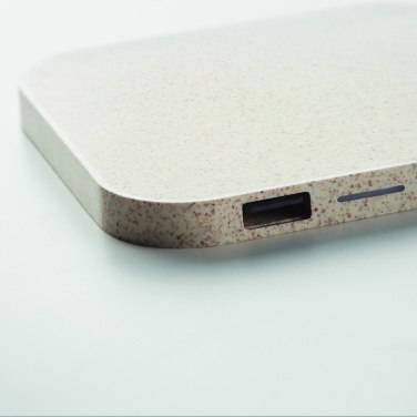 Logo trade promotional merchandise picture of: Hub charger wheat straw/ABS 5W