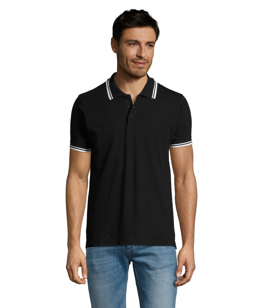 Logo trade promotional merchandise picture of: PASADENA men polo 200g