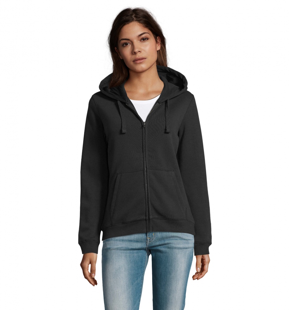 Logotrade promotional item image of: SPIKE WOMEN ZIP HOOD SWEAT