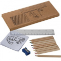 Drawing set for kids LITTLE PICASSO, brown