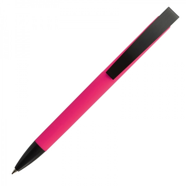 Logotrade promotional item image of: Metal ballpen soft touch BRESCIA
