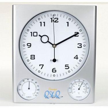 Logo trade promotional giveaways image of: Plastic wall clock DEN HAAG