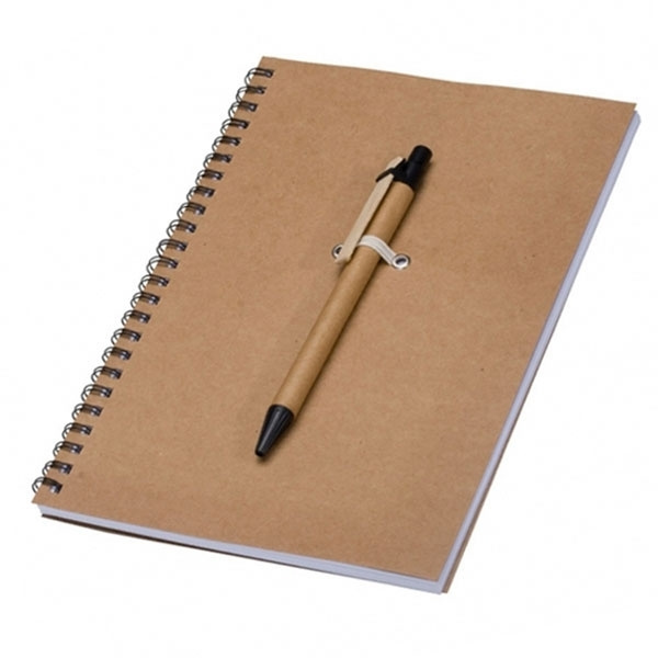 Logotrade promotional gift picture of: A5 ECO Notepad KENTWOOD