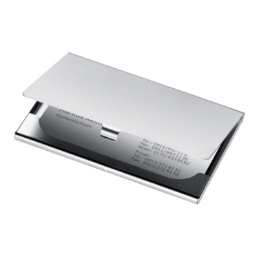 Logotrade promotional gift picture of: Metal business card holder CORNWALL