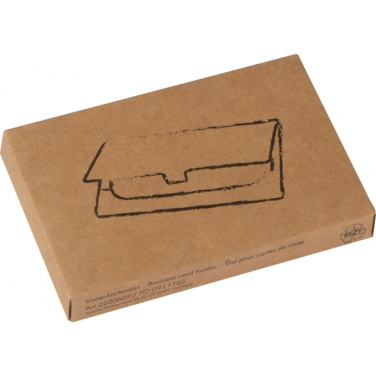 Logo trade advertising products picture of: Metal business card holder CORNWALL