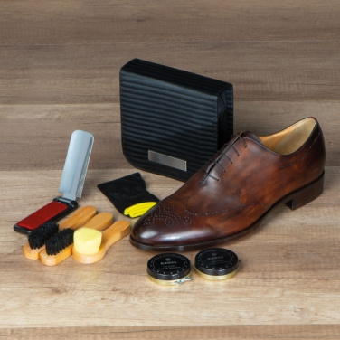 Logo trade promotional items image of: Shoe polish set CANNES