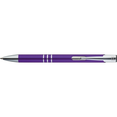 Logo trade promotional gift photo of: Metal ballpen ASCOT