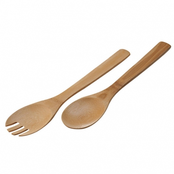 Logo trade promotional gifts picture of: Bamboo salad servers CAPUA