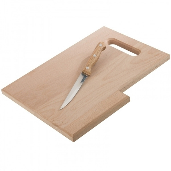 Logotrade promotional items photo of: Wooden board with knife LIZZANO