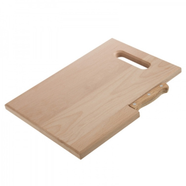 Logotrade promotional giveaway image of: Wooden board with knife LIZZANO