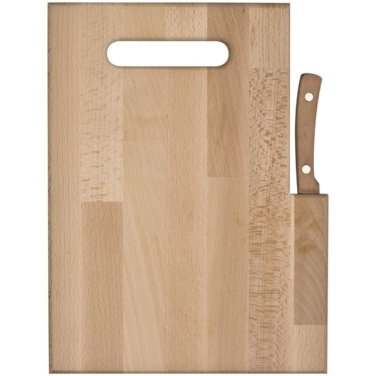 Logo trade corporate gifts image of: Wooden board with knife LIZZANO