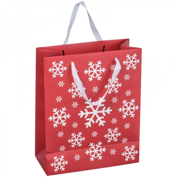 Logo trade advertising products image of: Big Christmas paper bag ROMBAS