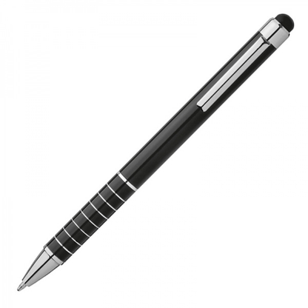 Logo trade business gift photo of: Metal ballpen with touch pen LUEBO
