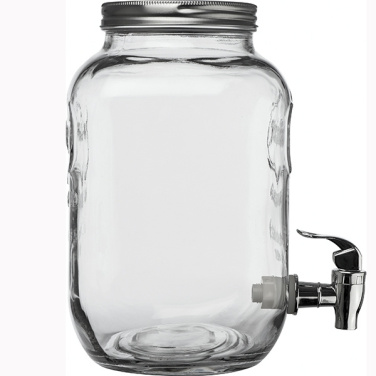 Logo trade business gifts image of: Set drink dispenser and glasses ACAPULCO