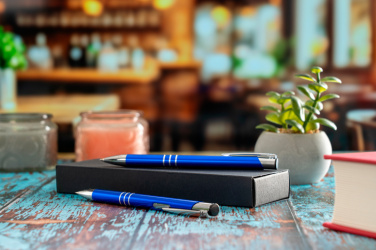 Logotrade promotional item picture of: Metal writing set CLAREMONT