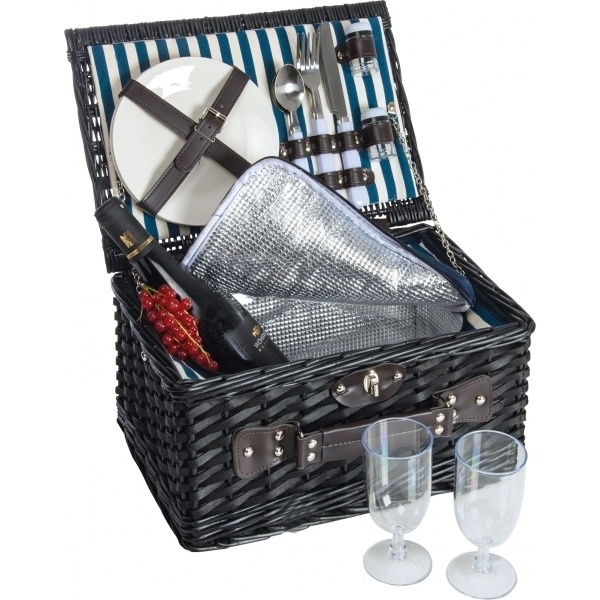 Logo trade advertising products picture of: Picnic basket RIVA DEL GARDA