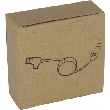 Logotrade promotional giveaways photo of: Bamboo charging cable GRONINGEN