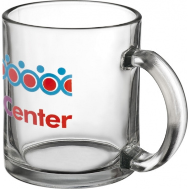 Logo trade promotional items image of: Glass mug LIMERICK 300 ml