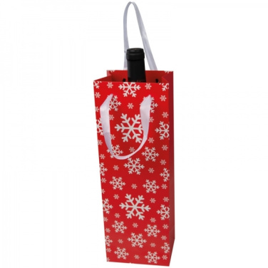 Logo trade promotional merchandise picture of: Wine bag in Christmas design LAPLAND