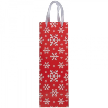 Logo trade corporate gifts image of: Wine bag in Christmas design LAPLAND