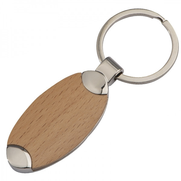 Logotrade promotional product image of: Wooden keyring BALTRUM