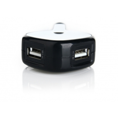 Logo trade promotional gift photo of: Dual USB Car Charger