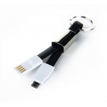 Logotrade promotional gifts photo of: Data transfer cable and keyring