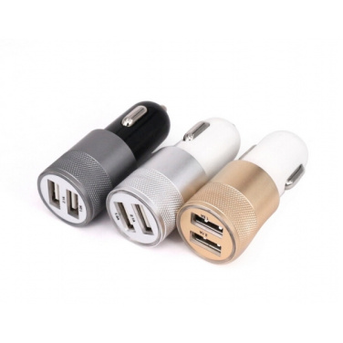 Logo trade promotional items picture of: Metal car charger
