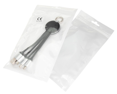 Logo trade promotional gifts image of: 3in1 cable with enlighted logo for engraving, RXD-368