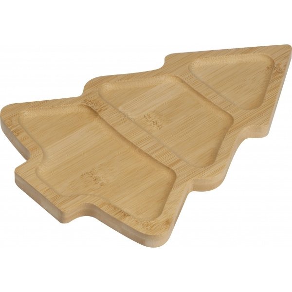 Logotrade promotional items photo of: Bamboo snack tray LOUISVILLE
