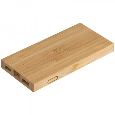 Logotrade promotional product picture of: Bamboo power bank KATOWICE
