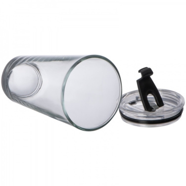 Logotrade corporate gift picture of: Glass mug with lid WATTENSCHEID 400 ml