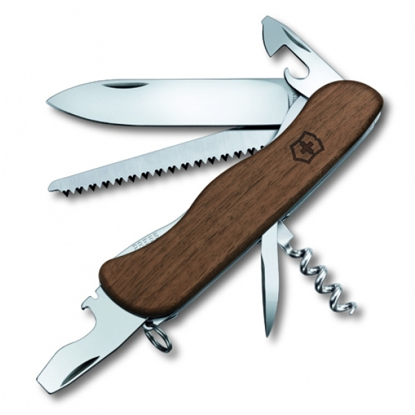 Logotrade promotional giveaway image of: Pocket knife Forester wooden Victorinox