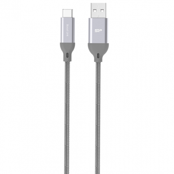 Logo trade business gift photo of: Nylon data transfer cable LK30 Type - C Quick Charge 3.0