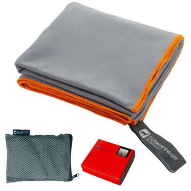 Logotrade advertising products photo of: Towel MALAREN Schwarzwolf