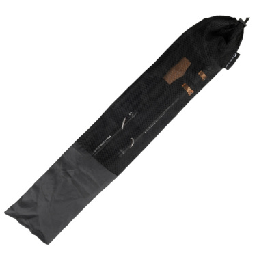 Logo trade business gifts image of: Trekking poles DENALI Schwarzwolf