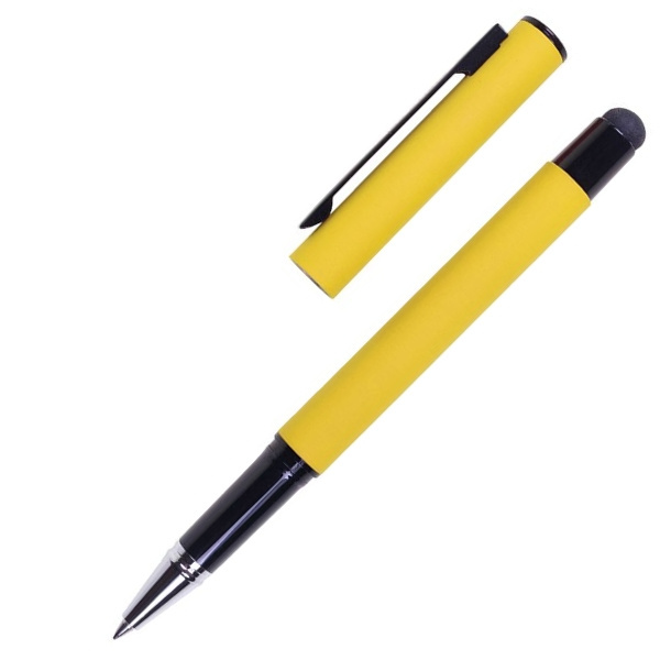 Logo trade corporate gift photo of: Roller touch pen, soft touch CELEBRATION Pierre Cardin