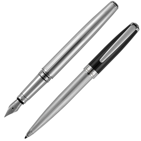 Logo trade corporate gift photo of: Writing set ballpoint pen & fountain pen CHRISTOPHE Pierre Cardin