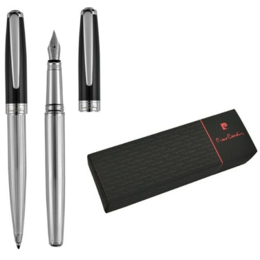 Logo trade promotional giveaways picture of: Writing set ballpoint pen & fountain pen CHRISTOPHE Pierre Cardin