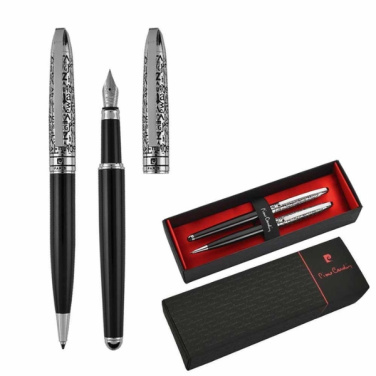 Logotrade advertising products photo of: Writing set ballpoint pen & fountain pen JACQUES Pierre Cardin