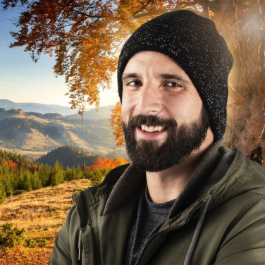 Logotrade advertising product picture of: Multifunctional bandana MOGOTON Schwarzwolf