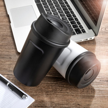 Logo trade promotional items image of: Thermo mug LIARD Schwarzwolf