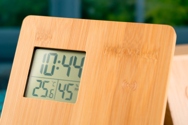 Logotrade business gifts photo of: Bamboo weather station GRANADA