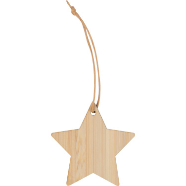 Logotrade advertising product image of: Bamboo star pendant FOGGIA