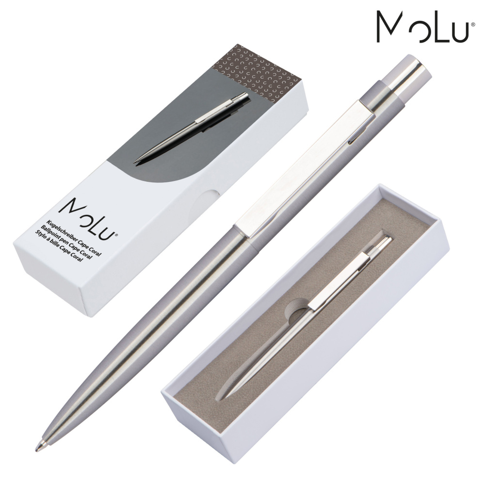 Logotrade promotional gift picture of: Stainless steel pen CAPE CORAL MoLu