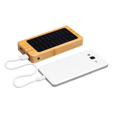 Logotrade promotional merchandise picture of: Bamboo power bank BAKERSFIELD