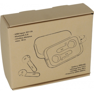 Logo trade promotional gift photo of: Bluetooth earbuds BARCELONA