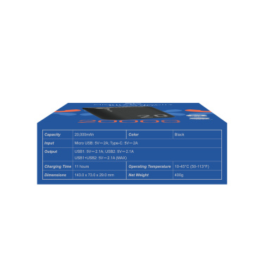 Logotrade promotional products photo of: Power bank Silicon Power GS15 20000 mAh