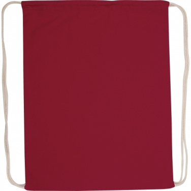 Logo trade promotional giveaways image of: Cotton gym bag BUDAPEST